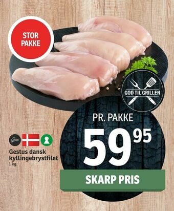 SPAR Gestus dansk kyllingebrystfilet tilbud