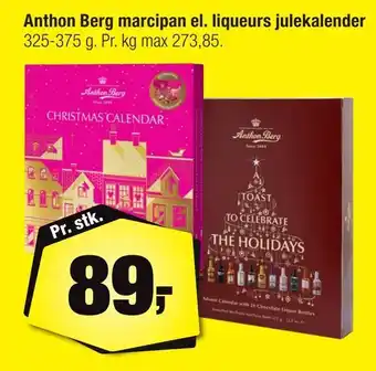 Calle Anthon berg marcipan el. liqueurs julekalender tilbud
