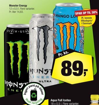 Calle Monster energy tilbud