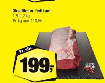 Calle Oksefilet m. fedtkant tilbud