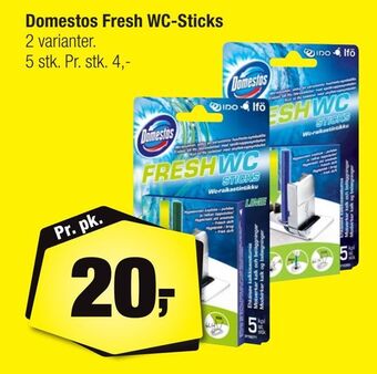 Calle Domestos fresh wc-sticks tilbud