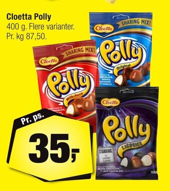 Calle Cloetta polly tilbud