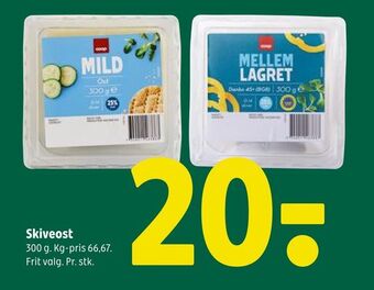 Coop 365 Skiveost tilbud
