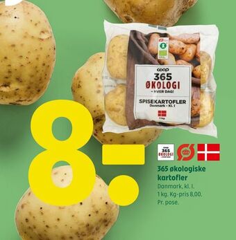 Coop 365 365 økologiske kartofler tilbud