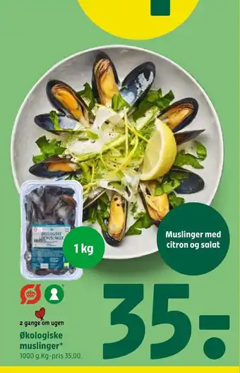 Coop 365 Økologiske muslinger* tilbud