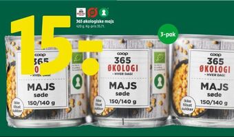 Coop 365 365 økologiske majs tilbud