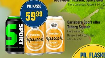 Otto Duborg Carlsberg sport eller tuborg squash tilbud