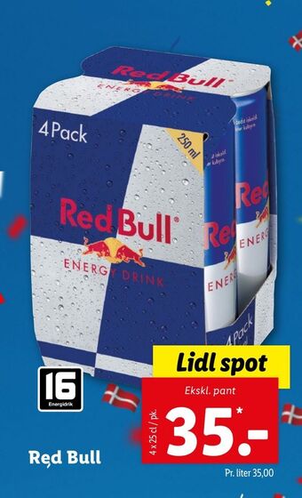 Lidl Red bull tilbud