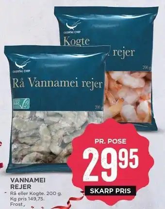 MENY Vannamei rejer tilbud