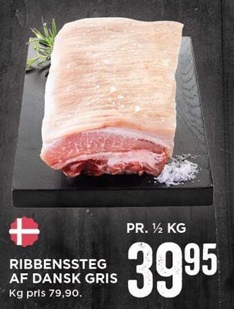 MENY Ribbenssteg af dansk gris tilbud