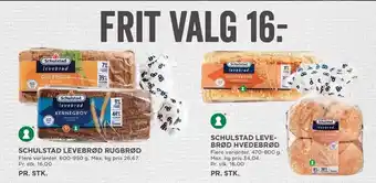 MENY Udvalgte brød fra schulstad tilbud