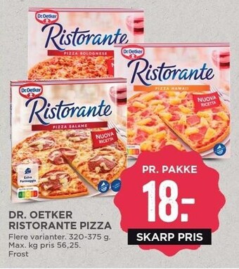 MENY Dr. oetker ristorante pizza tilbud