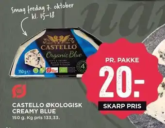 MENY Castello økologisk creamy blue tilbud