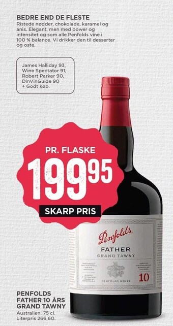 MENY Penfolds father 10 års grand tawny tilbud