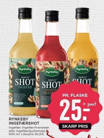 MENY Rynkeby ingefærshot tilbud