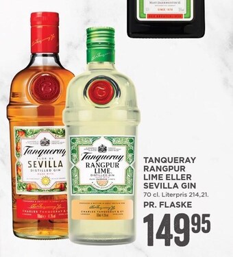 MENY Tanqueray rangpur lime el. sevilla gin tilbud