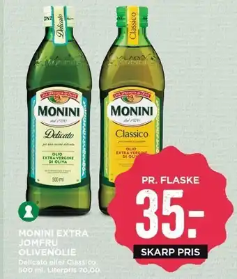 MENY Monini extra jomfru olivenolie tilbud
