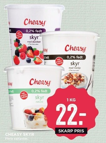 MENY Cheasy skyr tilbud