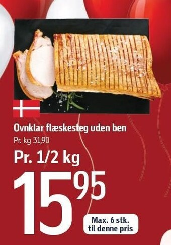 Føtex Ovnklar flæskesteg uden ben tilbud