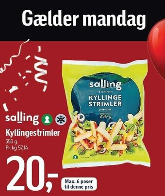 Føtex Kyllingestrimler tilbud