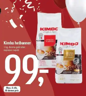 Føtex Kimbo helbønner tilbud