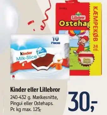 Føtex Kinder el. lillebror tilbud
