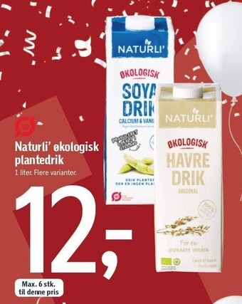 Føtex Naturli' økologisk plantedrik tilbud