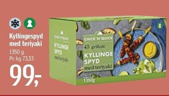 Føtex Kyllingespyd med teriyaki tilbud