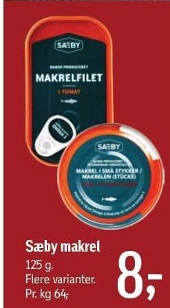 Føtex Sæby makrel tilbud