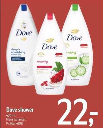 Føtex Dove shower tilbud