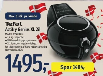 Føtex Actifry genius xl 2i1 tilbud