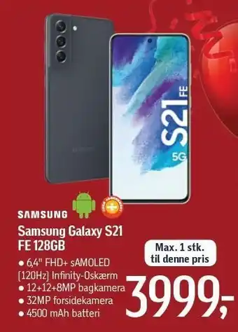 Føtex Samsung galaxy s21 fe128gb tilbud