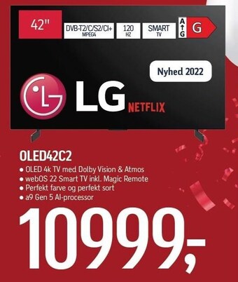 Føtex Lg 42" oled 4k smart tv tilbud