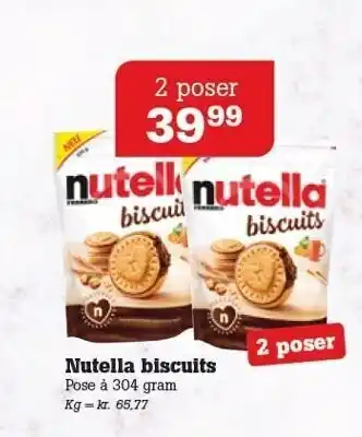 Poetzsch Padborg Nutella biscuits 2 poser tilbud