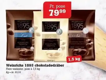 Weinrichs 1895 chokoladedråber