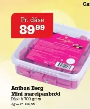 Poetzsch Padborg Anthon berg mini marcipan tilbud