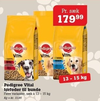 Poetzsch Padborg Pedigree vital tørfoder til hunde tilbud