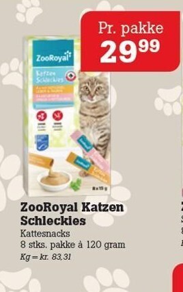 Poetzsch Padborg Zooroyal katzen schleckies tilbud