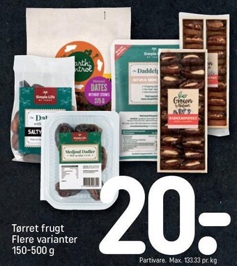 REMA 1000 Tørret frugt tilbud