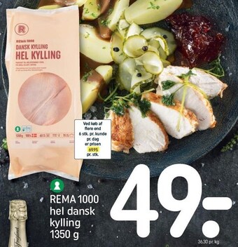 REMA 1000 Hel dansk kylling tilbud