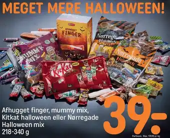 REMA 1000 Afhugget finger, mummy mix, kitkat halloween el. nørregade halloween mix tilbud