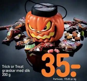 REMA 1000 Trick or treat græskar m. slik tilbud