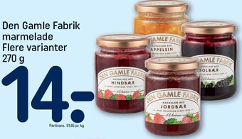 REMA 1000 Den gamle fabrik marmelade tilbud