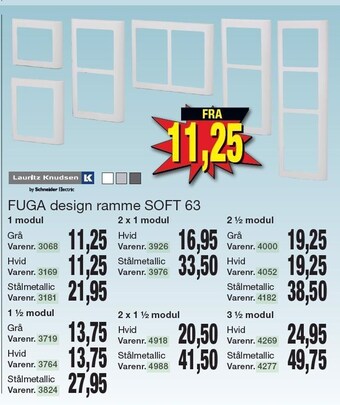 Harald Nyborg Fuga design ramme soft 63 tilbud