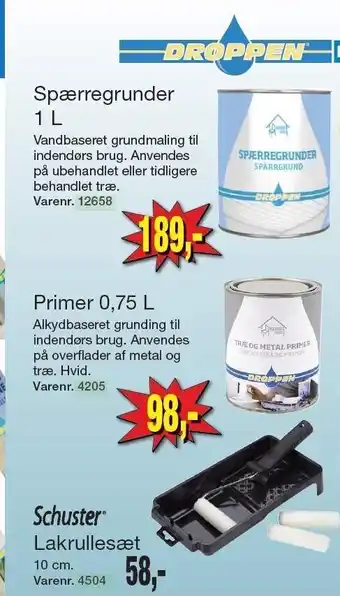 Harald Nyborg Spærregrunder, primer el. lakrullesæt tilbud