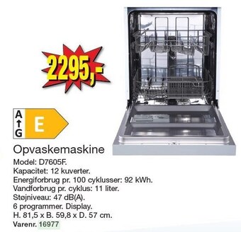 Harald Nyborg Opvaskemaskine tilbud