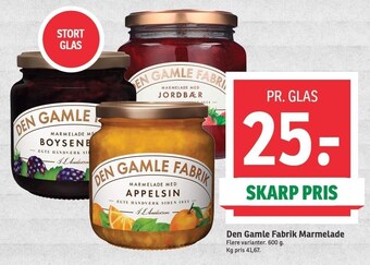 SPAR Den gamle fabrik marmelade tilbud