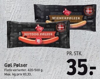 SPAR Gøl pølser tilbud