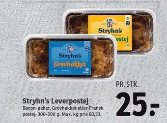 SPAR Stryhn´s leverpostej tilbud