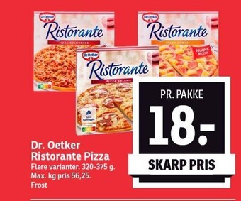 SPAR Dr. oetker ristorante pizza tilbud